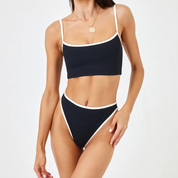 LSPACE Ribbed Adalyn Bikini Top Nora Bottom Bikini - Picture 2 of 8